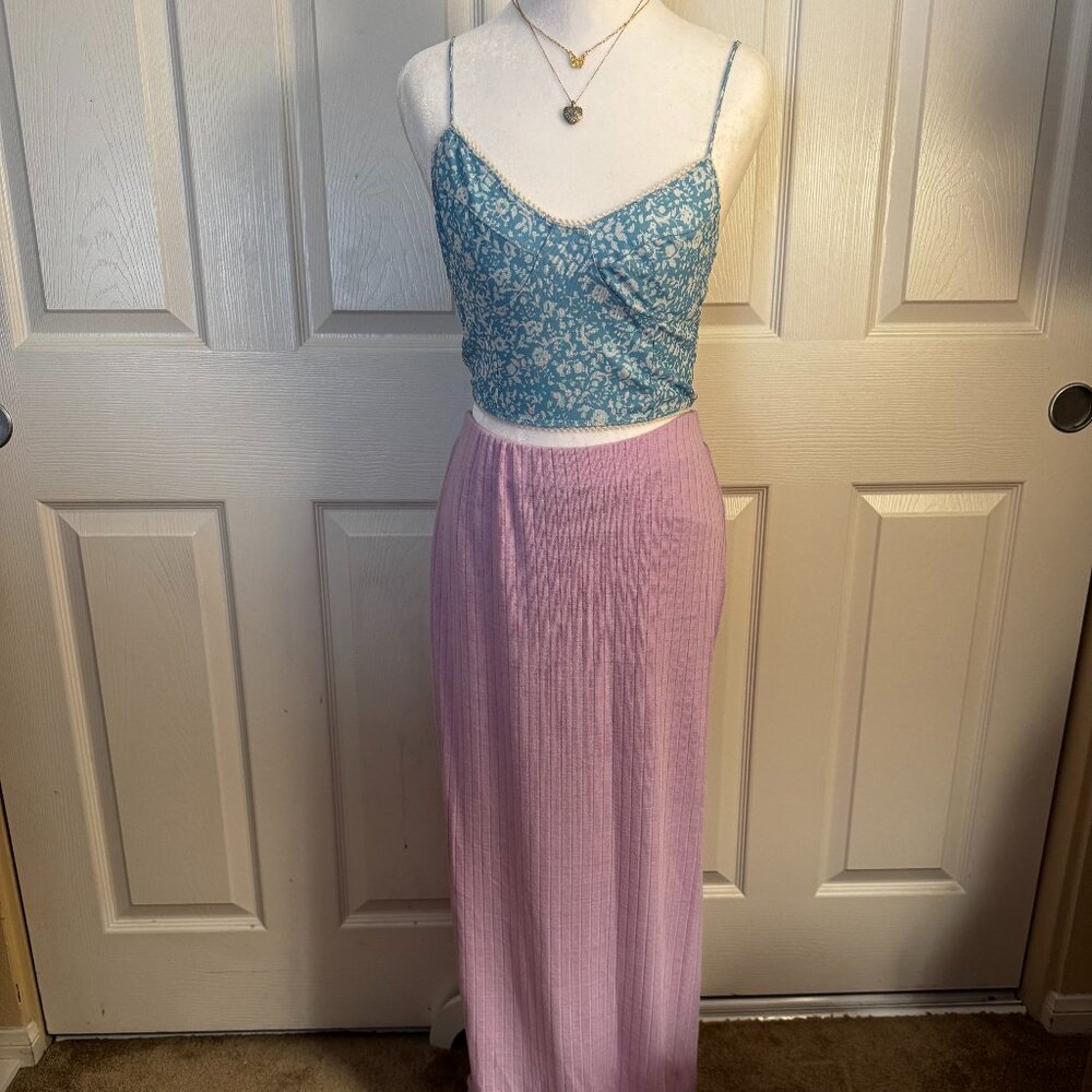 Free People Lilac Maxi Skirt